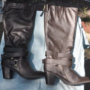 just fab bayley brown sz 11 boots womens knee high NEW in box (198)